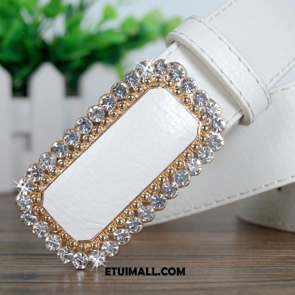 Paski Moda Dekoracja Rhinestone Online, Paski Damskie Prosty Dobrze Gelb