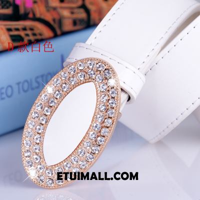 Paski Moda Dekoracja Rhinestone Online, Paski Damskie Prosty Dobrze Gelb