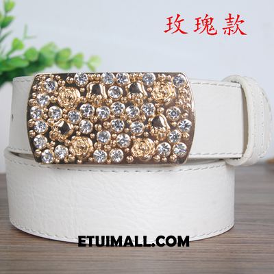 Paski Moda Dekoracja Rhinestone Online, Paski Damskie Prosty Dobrze Gelb