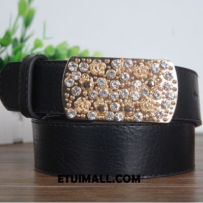 Paski Moda Dekoracja Rhinestone Online, Paski Damskie Prosty Dobrze Gelb