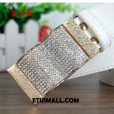 Paski Moda Dekoracja Rhinestone Online, Paski Damskie Prosty Dobrze Gelb