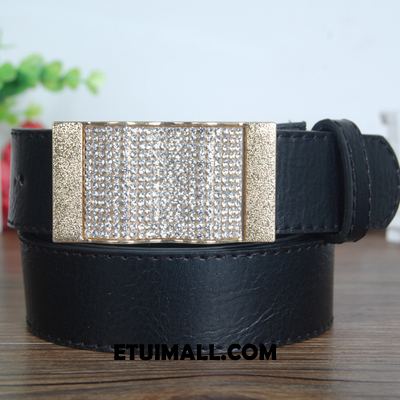 Paski Moda Dekoracja Rhinestone Online, Paski Damskie Prosty Dobrze Gelb