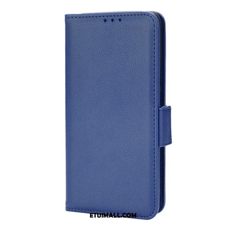 Skórzany Futerał do Oppo Find X5 Etui Folio Flap Double Nowe Kolory