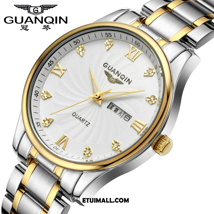 Zegarek Wodoodporny Świecące Moda Na Sprzedaż, Zegarek Męskie Paski Casual Weiß Gold