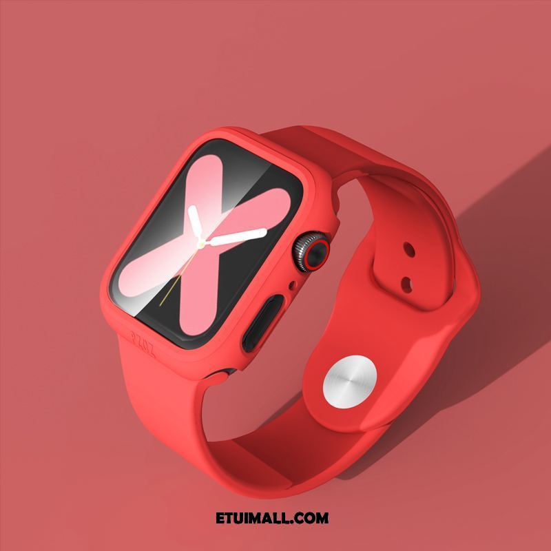 Etui Apple Watch Series 4 Modna Marka Czerwony Akcesoria Osobowość All Inclusive Obudowa Tanie