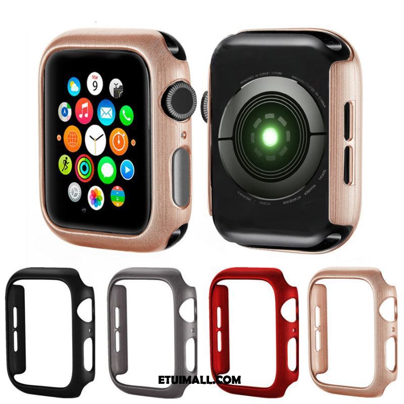 Etui Apple Watch Series 4 Ochraniacz Granica Różowe Wzór Jedwab Obudowa Tanie