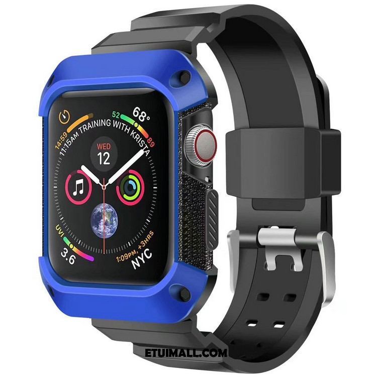 Etui Apple Watch Series 5 Pancerz Ochraniacz Niebieski Sportowe Anti-fall Obudowa Kup