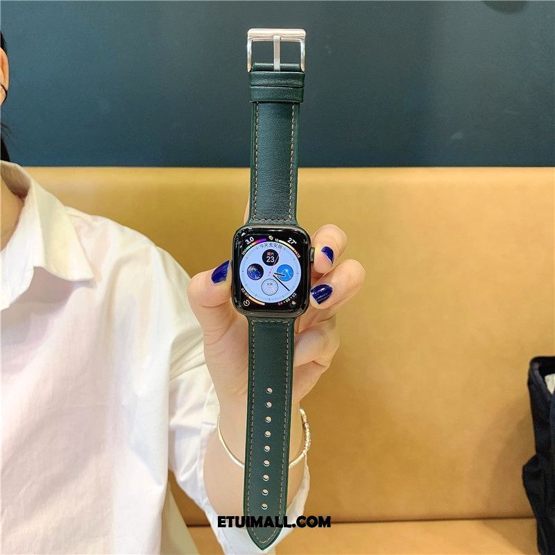 Etui Apple Watch Series 5 Zielony Silikonowe Skóra Pokrowce Dyskont