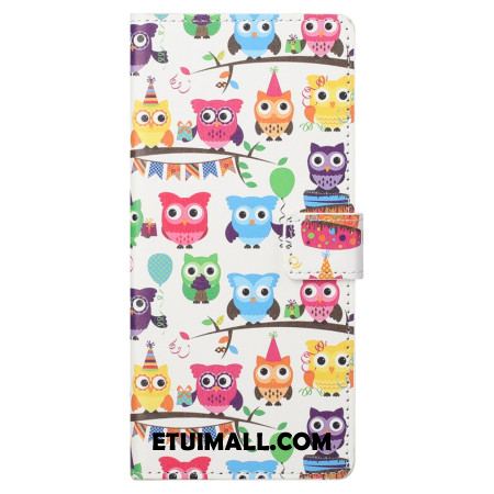 Etui Folio Xiaomi Redmi Note 13 Pro 5g Plemię Sów Etui Ochronne