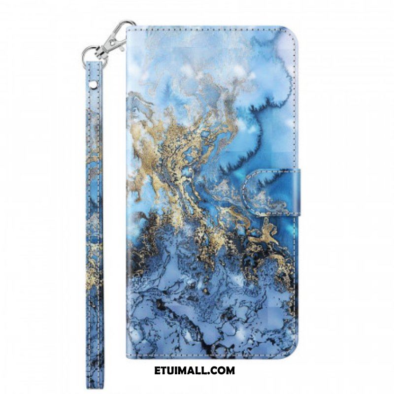 Etui Folio do Google Pixel 6 Light Spot Marble Design Ze Smyczą