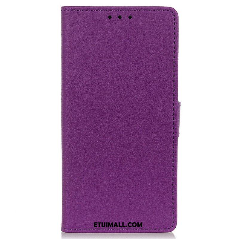 Etui Folio do Honor 50 Lite Prosty Efekt Błyszczącej Skóry