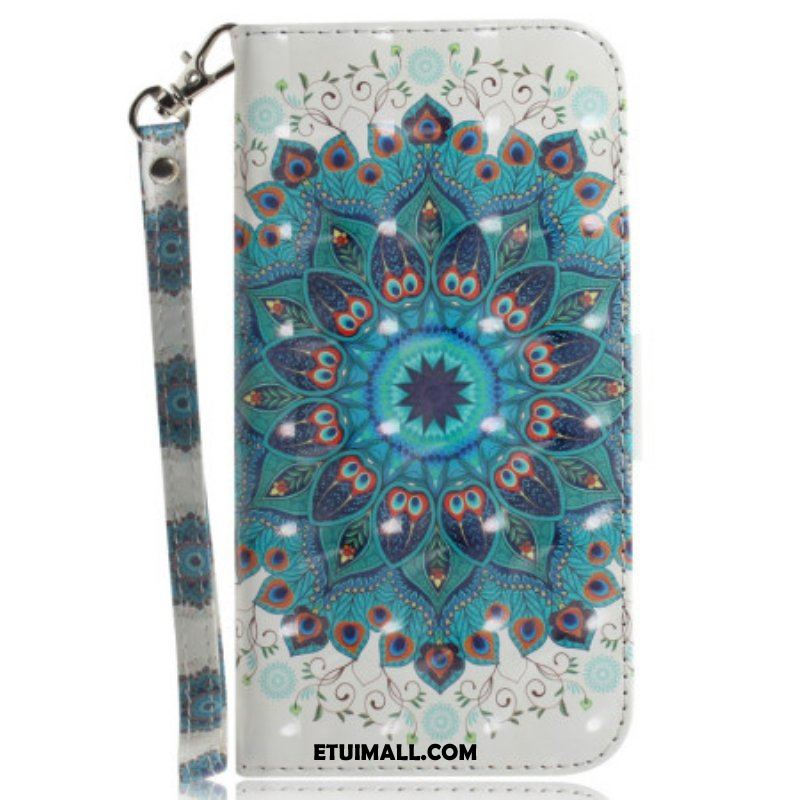 Etui Folio do Honor Magic 5 Lite z Łańcuch Paskowata Mandala