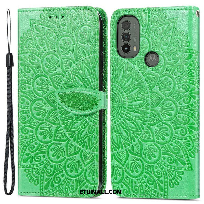 Etui Folio do Moto E40 / E30 / E20 Plemienne Liście