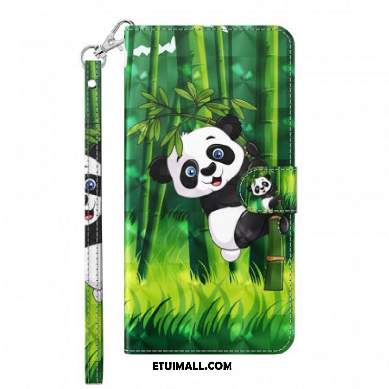 Etui Folio do OnePlus 10 Pro 5G z Łańcuch Paskowata Panda