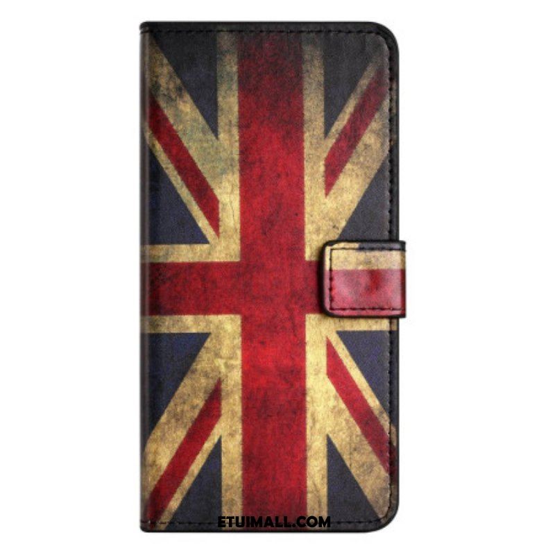 Etui Folio do OnePlus 10T 5G Vintage Angielska Flaga