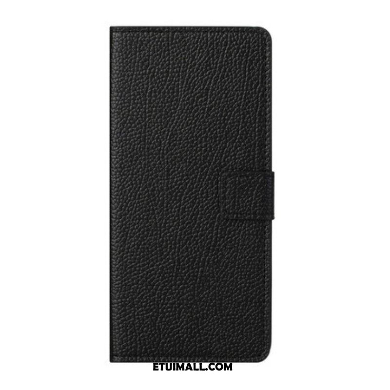 Etui Folio do OnePlus Nord 2 5G Efekt Skóry Licowej Liczi