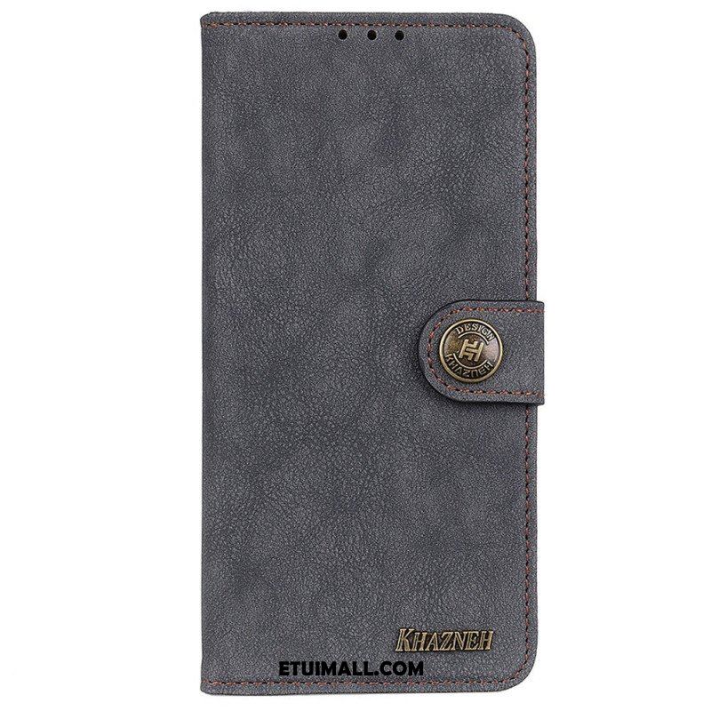 Etui Folio do OnePlus Nord CE 2 Lite 5G Skórzana Dwoina Vintage Khazneh