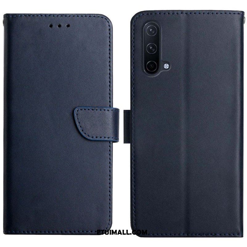 Etui Folio do OnePlus Nord CE 5G Prawdziwa Skóra Nappa