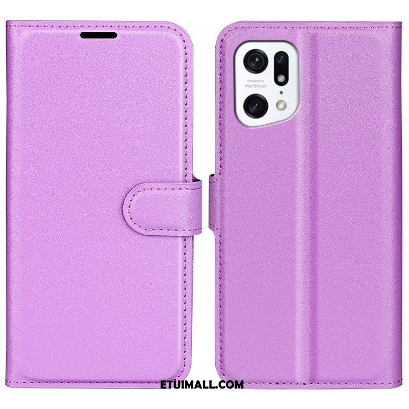 Etui Folio do Oppo Find X5 Klasyczny