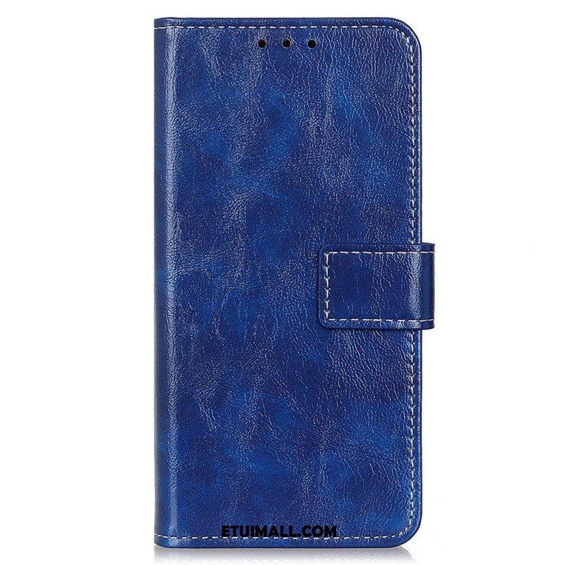 Etui Folio do Oppo Reno 7 Lakierowana Ze Szwami