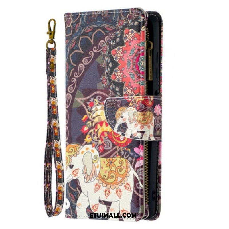 Etui Folio do Poco X3 / X3 Pro / X3 NFC Zapinana Na Zamek Kieszeń Słonia