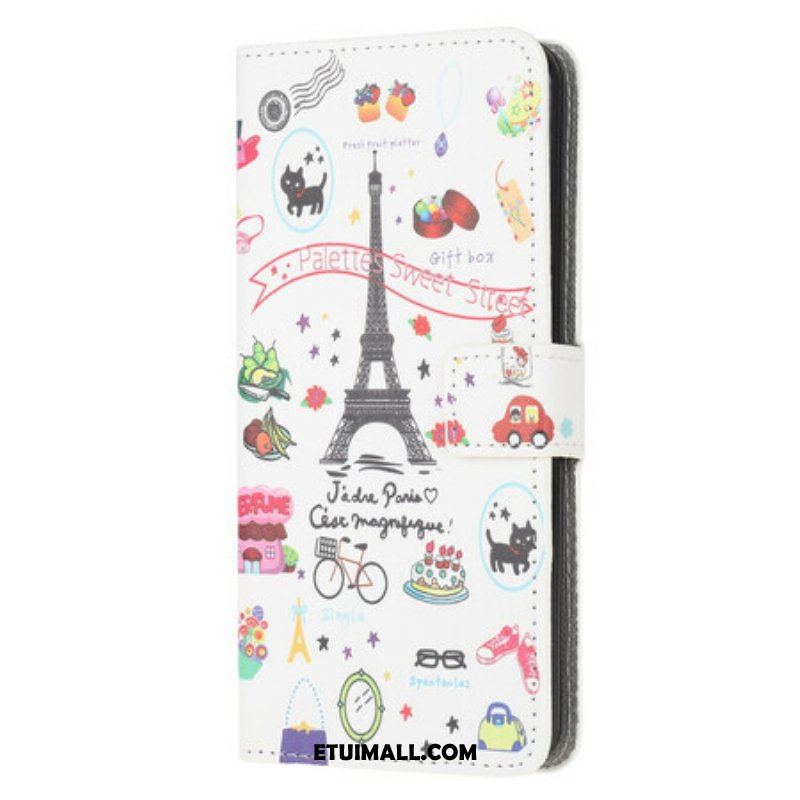 Etui Folio do Samsung Galaxy A42 5G Kocham Paryż