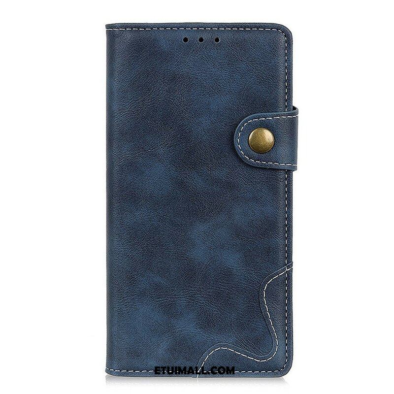 Etui Folio do Samsung Galaxy A52 4G / A52 5G / A52s 5G Artystyczny Guzik I Szwy