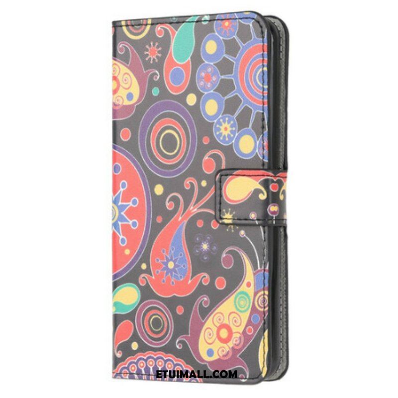 Etui Folio do Samsung Galaxy A52 4G / A52 5G / A52s 5G Rysunki Galaktyk