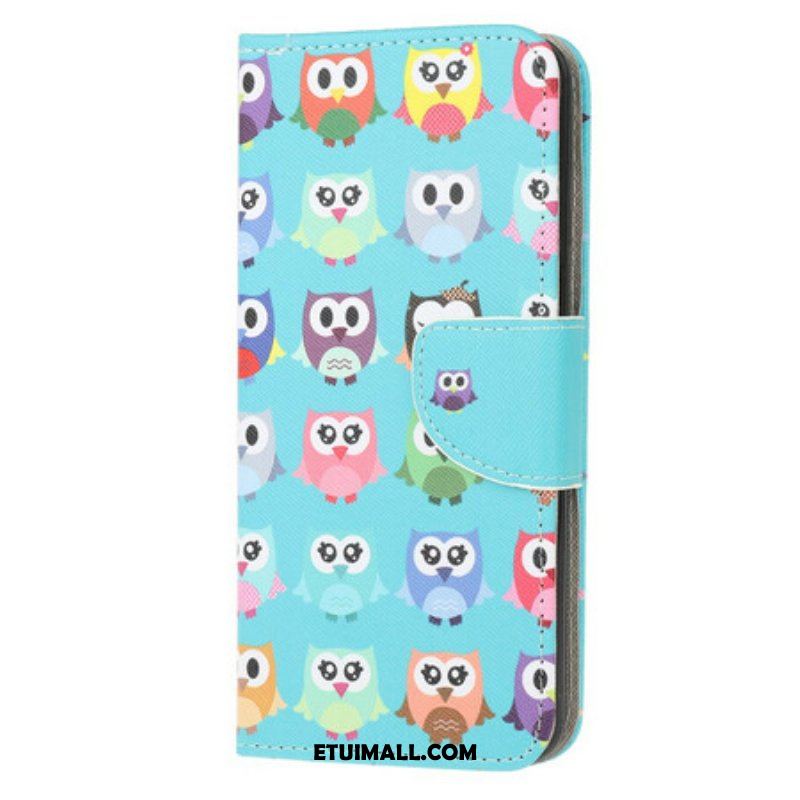 Etui Folio do Samsung Galaxy A52 4G / A52 5G / A52s 5G Wiele Sów