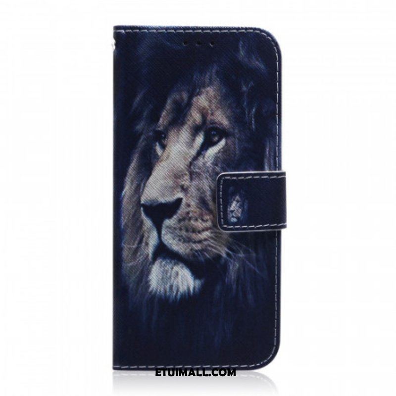 Etui Folio do Samsung Galaxy A53 5G Śniący Lew