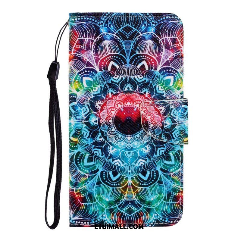 Etui Folio do Samsung Galaxy A54 5G z Łańcuch Paskowata Mandala