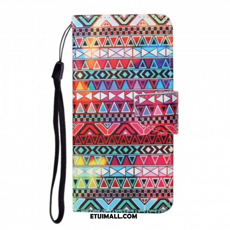 Etui Folio do Samsung Galaxy M12 / A12 Patchwork Ze Smyczą