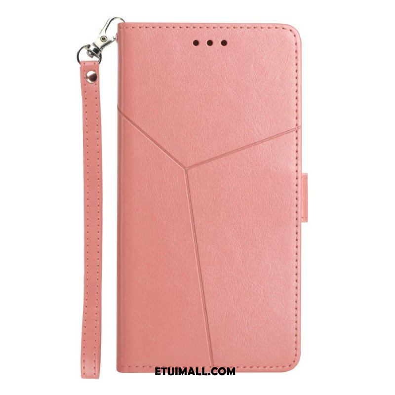 Etui Folio do Samsung Galaxy M12 / A12 Stylowa Skórzana Konstrukcja Geo Y