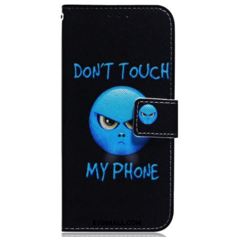 Etui Folio do Samsung Galaxy M13 z Łańcuch Smycz Emoji Telefon