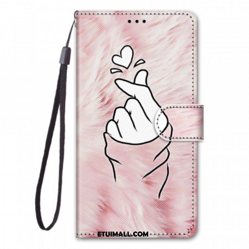 Etui Folio do Samsung Galaxy M23 5G Serce Palca