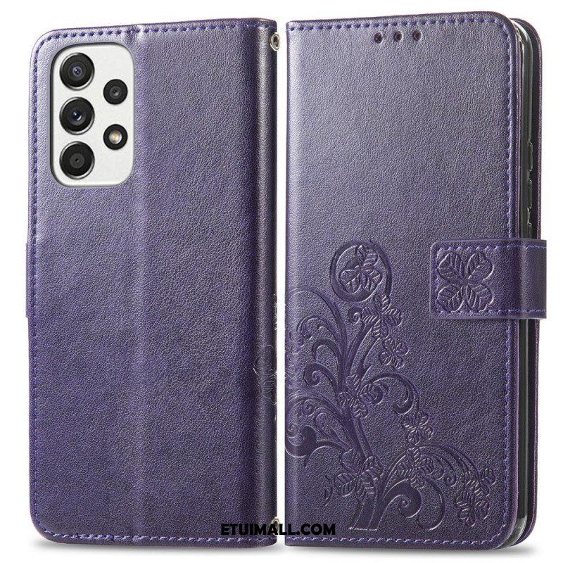 Etui Folio do Samsung Galaxy M53 5G Czterolistna Koniczyna