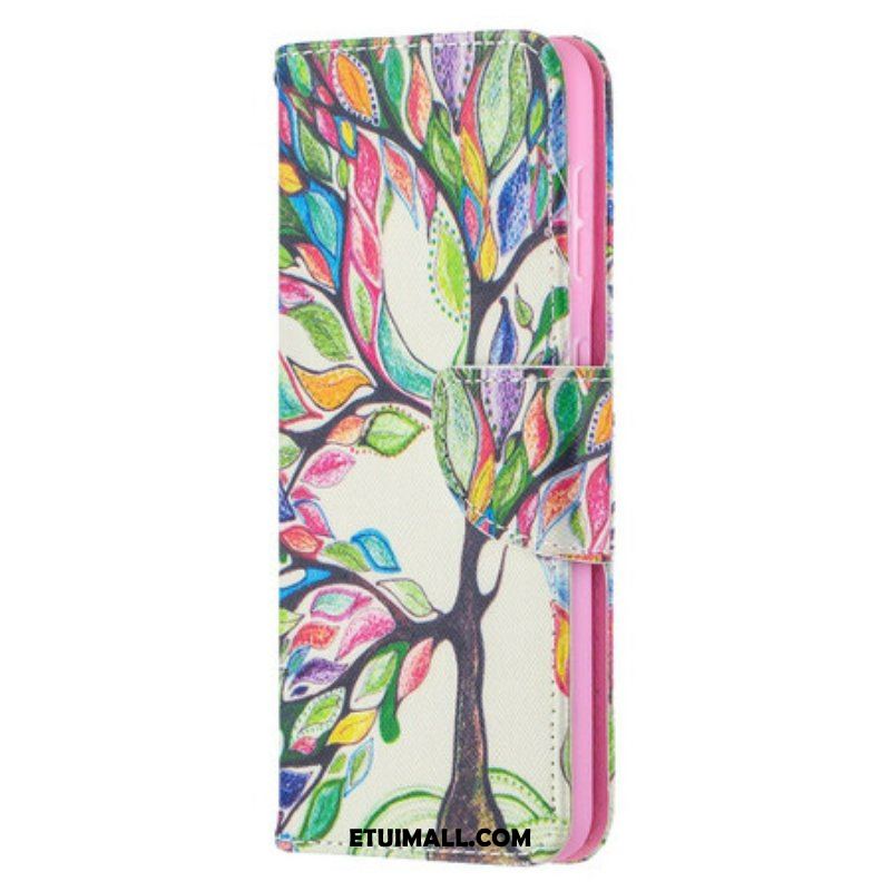 Etui Folio do Samsung Galaxy S21 5G Kolorowe Drzewo