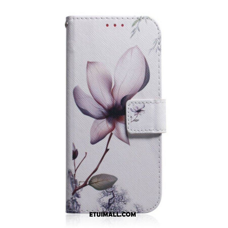 Etui Folio do Samsung Galaxy S21 5G Kwiat Zgaszony Róż