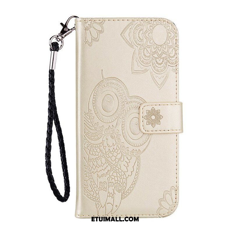 Etui Folio do Samsung Galaxy S21 5G Sowa Mandala I Smycz