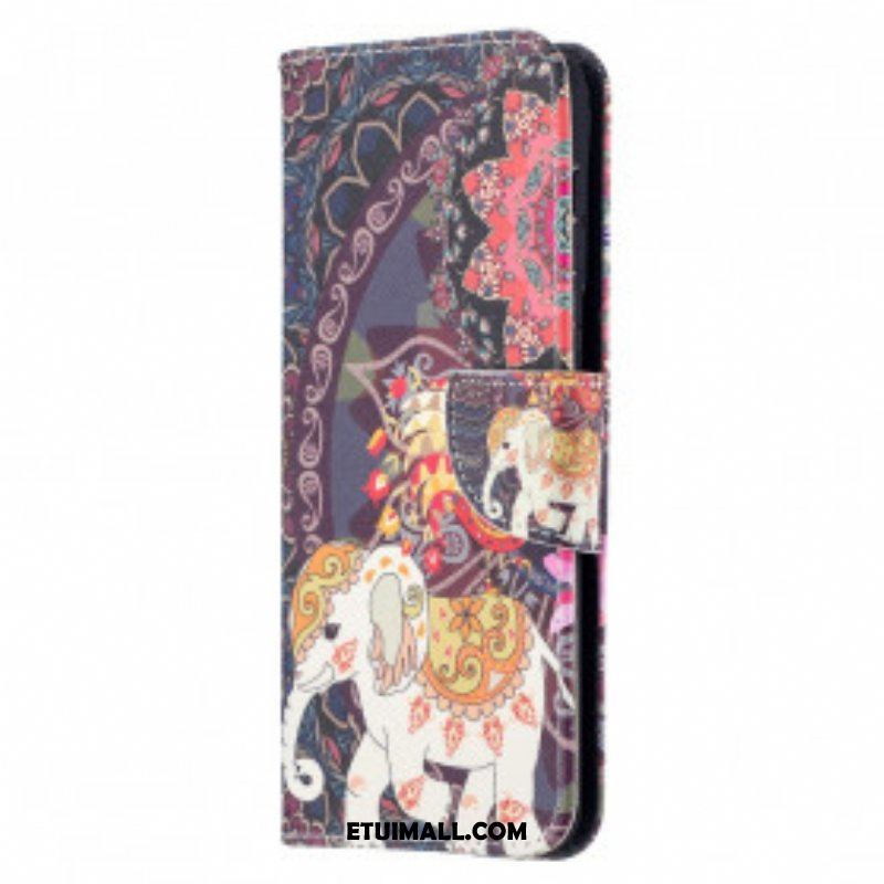 Etui Folio do Samsung Galaxy S21 Plus 5G Mandala Etnicznych Słoni