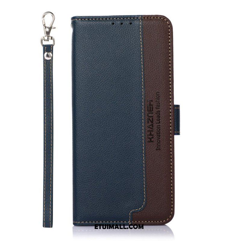 Etui Folio do Samsung Galaxy S22 5G Rfid Khazneh W Stylu Liczi