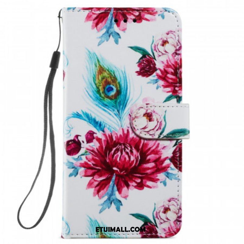 Etui Folio do Samsung Galaxy S22 Plus 5G Intensywne Kwiaty