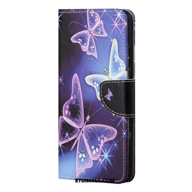 Etui Folio do Samsung Galaxy S22 Ultra 5G Suwerenne Motyle