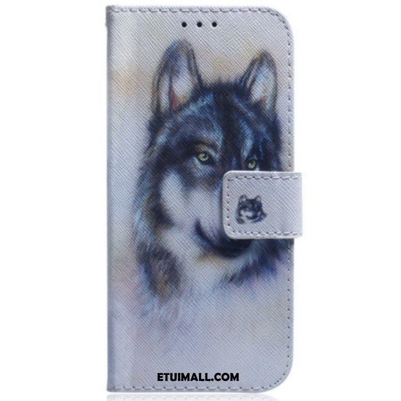 Etui Folio do Samsung Galaxy S23 Plus 5G Akwarela Wilk