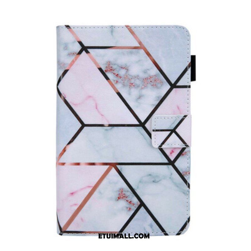 Etui Folio do Samsung Galaxy Tab A7 Lite Geometryczny Marmur