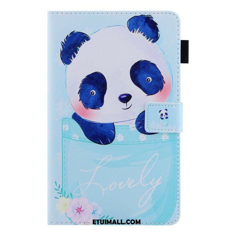 Etui Folio do Samsung Galaxy Tab A7 Lite Słodka Panda