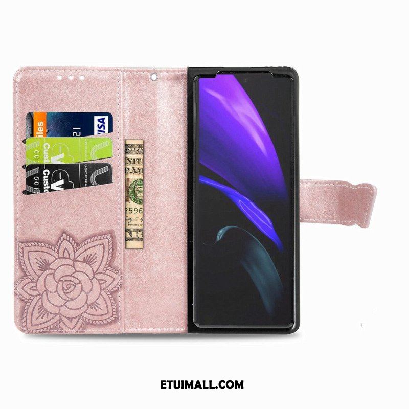 Etui Folio do Samsung Galaxy Z Fold 4 Gigantyczny Motyl