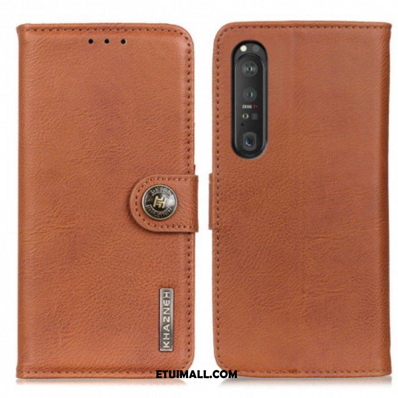 Etui Folio do Sony Xperia 1 III Imitacja Skóry Khazneh