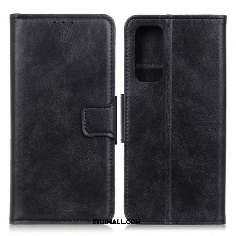 Etui Folio do Xiaomi Redmi Note 10 / 10S Dwustronne Zapięcie Z Efektem Skóry