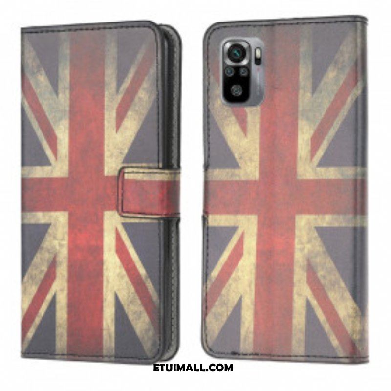 Etui Folio do Xiaomi Redmi Note 10 / 10S Flaga Anglii